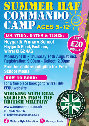 SUMMER HAF COMMANDO CAMP - HEYGARTH PRIMARY SCHOOL - MONDAY 11TH - THURSDAY 14TH AUGUST