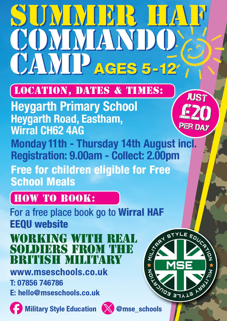 SUMMER HAF COMMANDO CAMP - HEYGARTH PRIMARY SCHOOL - MONDAY 11TH - THURSDAY 14TH AUGUST