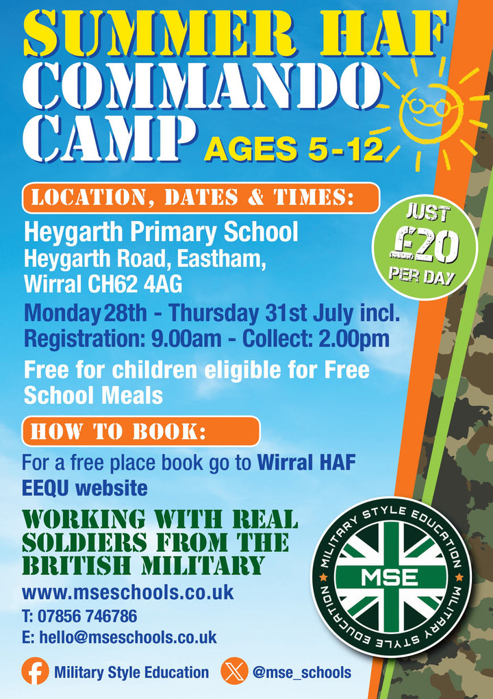 SUMMER HAF COMMANDO CAMP - HEYGARTH PRIMARY SCHOOL - MONDAY 28TH - THURSDAY 31ST JULY